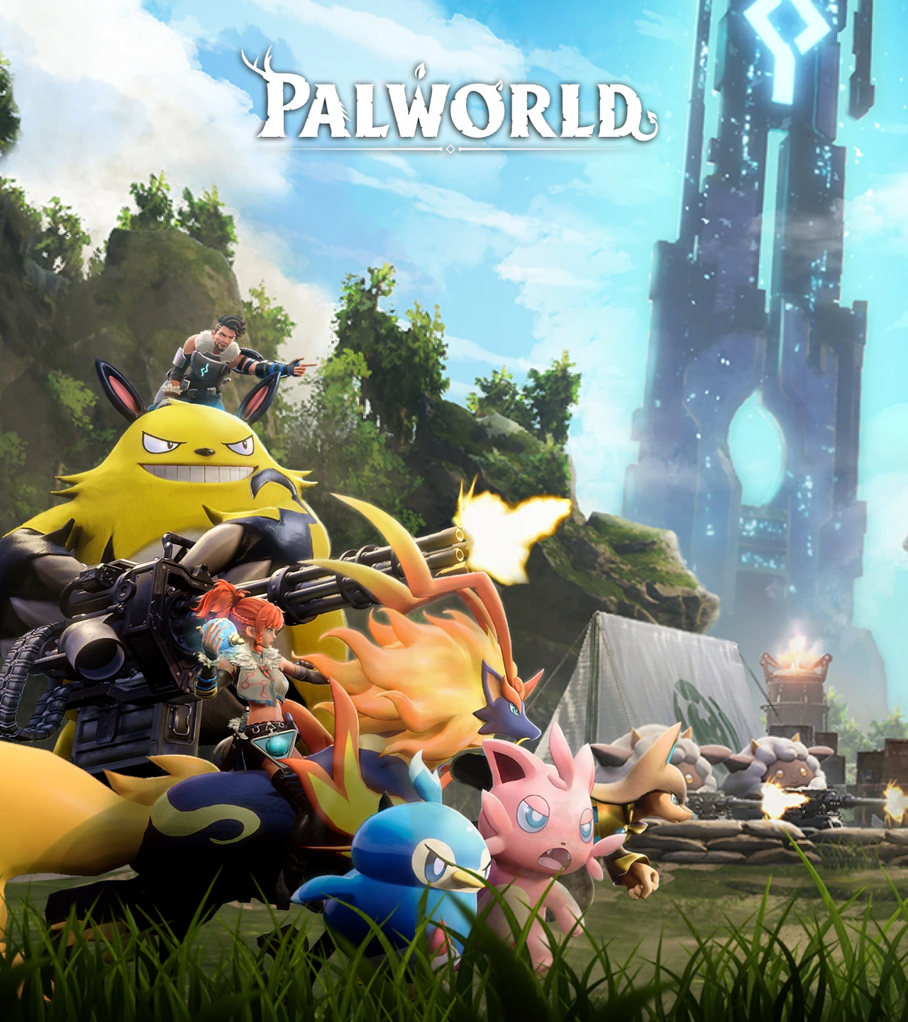 Collection of PalWorld on the left of the battleground